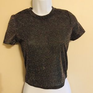 Clearance $7 ICONE GLITTER CLUBBING SHIRT